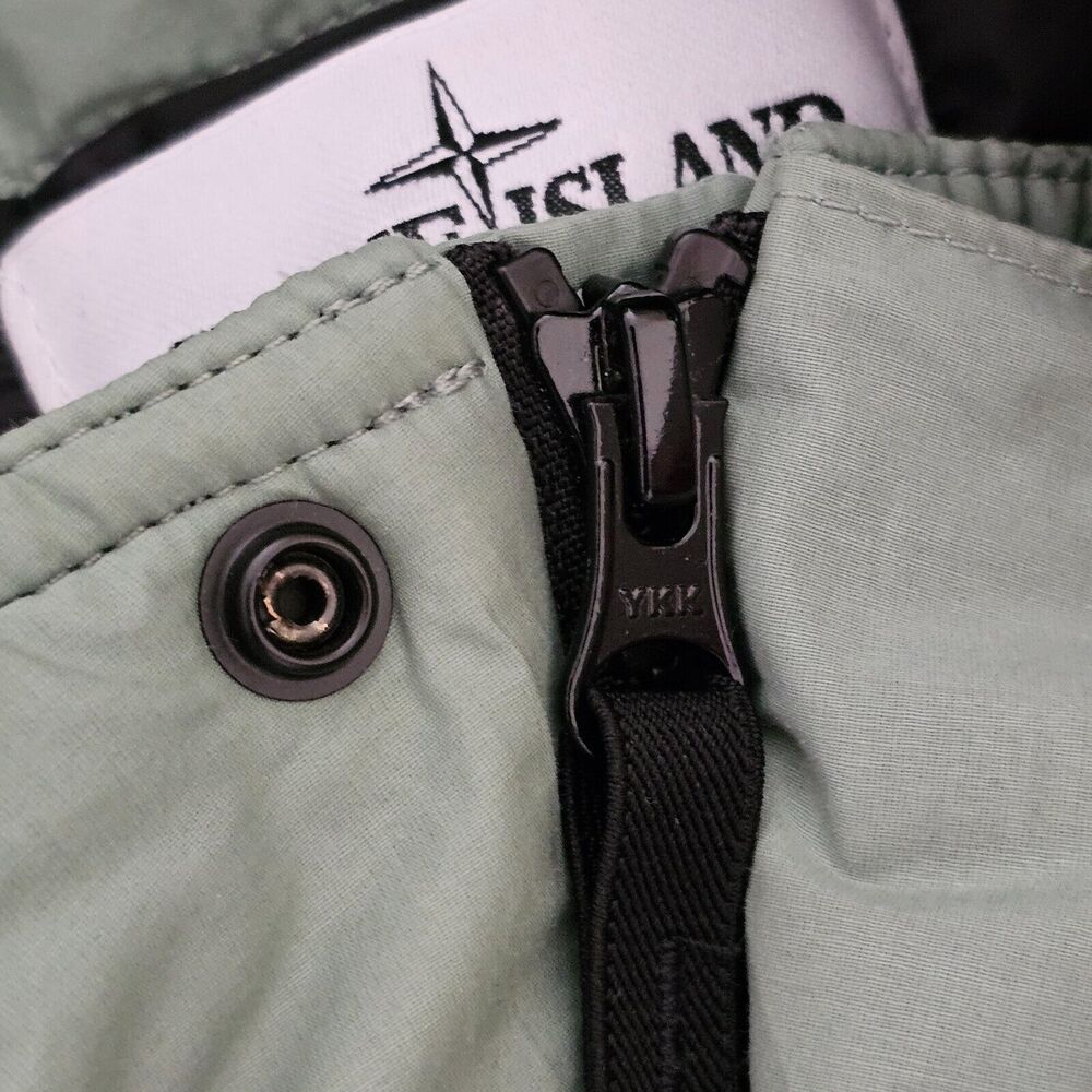 Stone Island Primaloft Insulation Hooded Fishtail Parka - Fabric - Green - Sz L - Picture 3 of 12